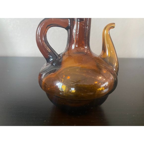 Vintage Cruet Set Handblown, Made in Spain, Oil - Picture 9 of 9